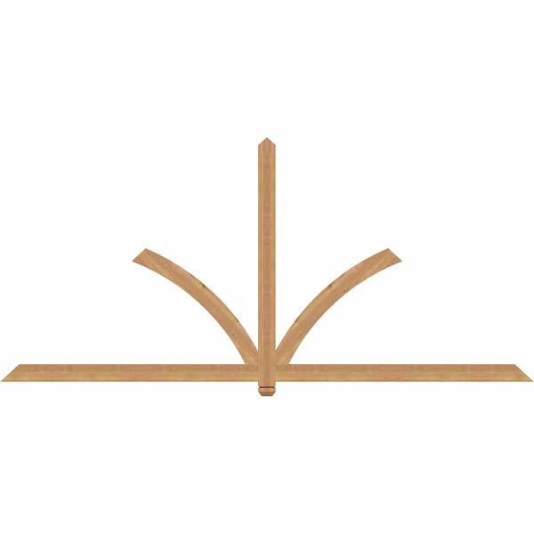 Ekena Millwork Redmond Timber Gable Bracket, Western Red Cedar, 108"W x 49"H x 1 1/2"D x 3 1/2"F, 11/12 Pitch GBW108X49X0204RED00SWR - main